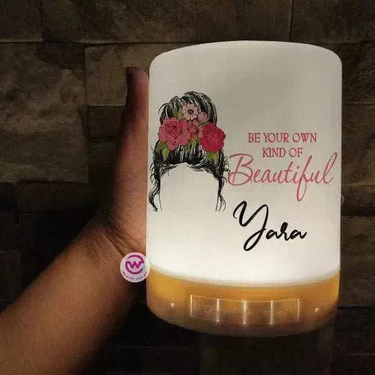 Touch-Lamp speaker- Motivation-B - WE PRINT