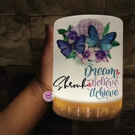 Touch-Lamp speaker- Motivation-B - WE PRINT