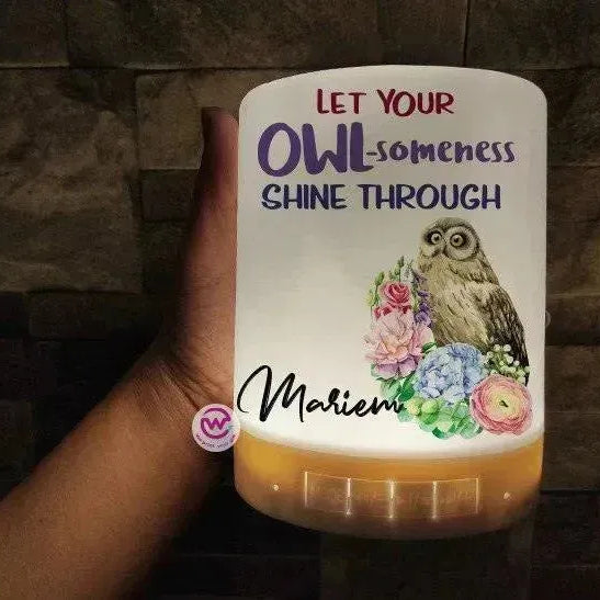 Touch-Lamp speaker- Motivation-B - WE PRINT