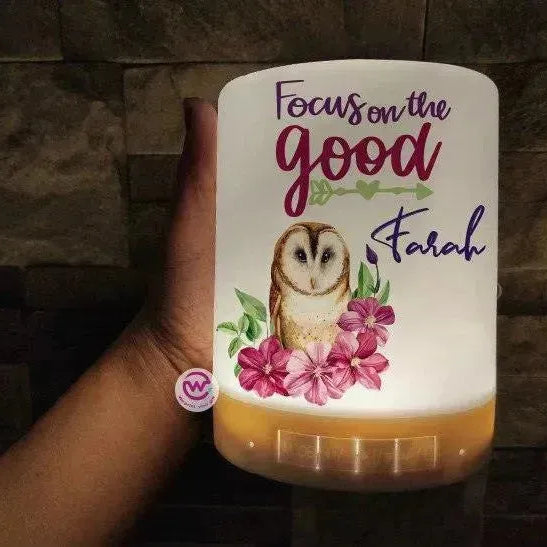 Touch-Lamp speaker- Motivation-B - WE PRINT