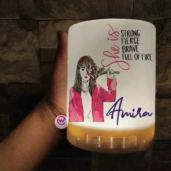 Touch-Lamp speaker- Motivation-B - WE PRINT