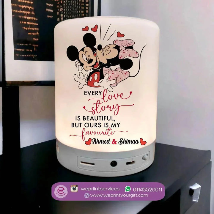 Touch-Lamp speaker- Valentine's Day - Disney - WE PRINT