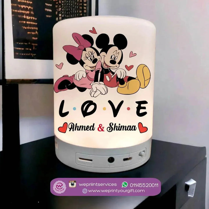 Touch-Lamp speaker- Valentine's Day - Disney - WE PRINT