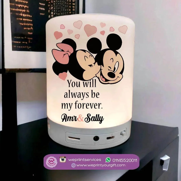 Touch-Lamp speaker- Valentine's Day - Disney - WE PRINT