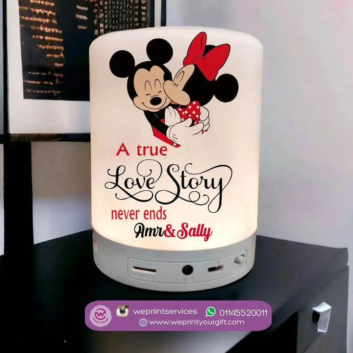 Touch-Lamp speaker- Valentine's Day - Disney - WE PRINT