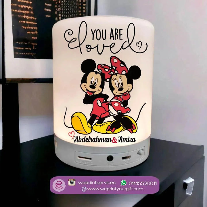 Touch-Lamp speaker- Valentine's Day - Disney - WE PRINT