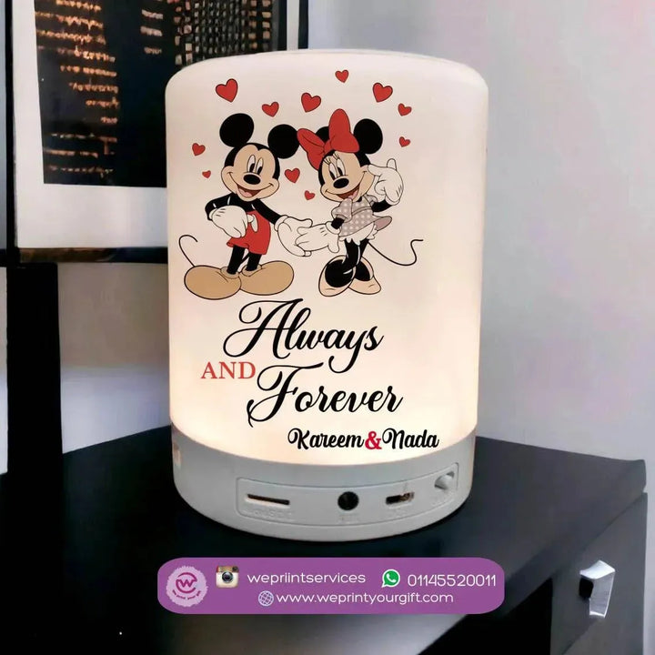 Touch-Lamp speaker- Valentine's Day - Disney - WE PRINT