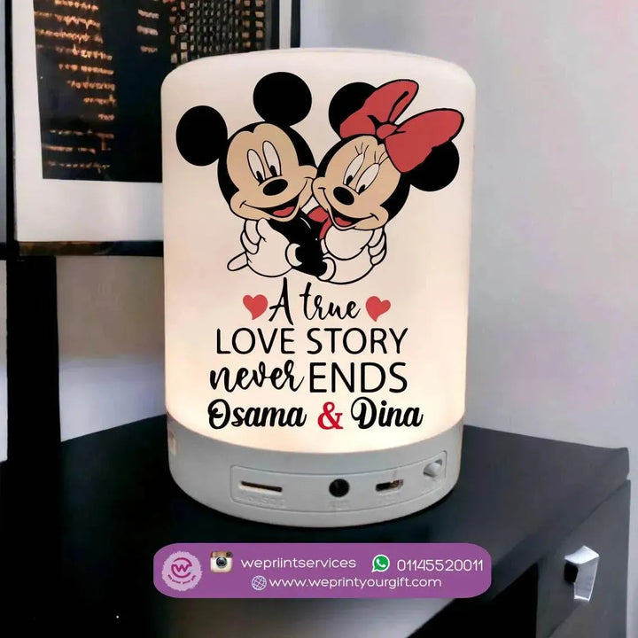 Touch-Lamp speaker- Valentine's Day - Disney - WE PRINT