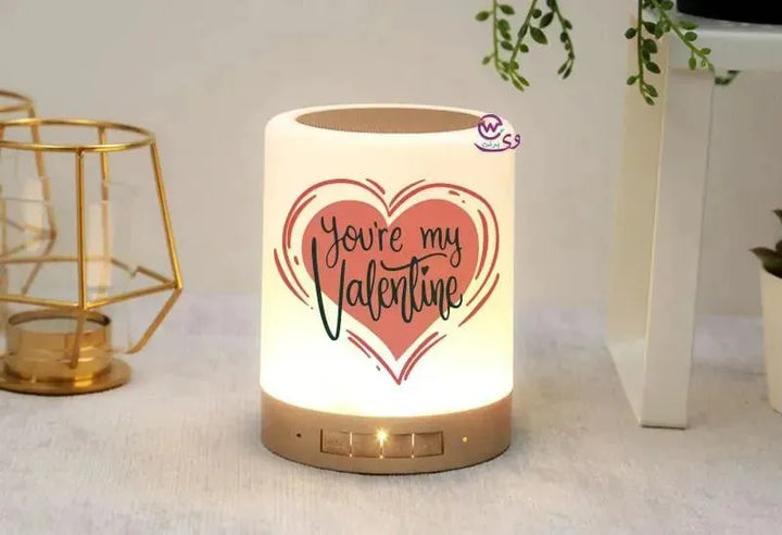 Touch-Lamp speaker- Valentine's Day - LOVERS - WE PRINT