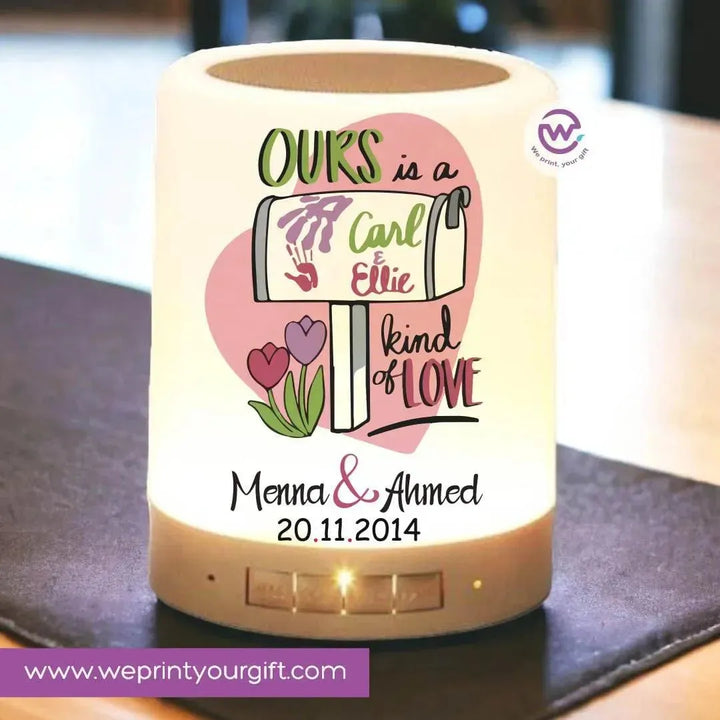 Touch-Lamp speaker- Valentine's Day- UP Cartoo - WE PRINT