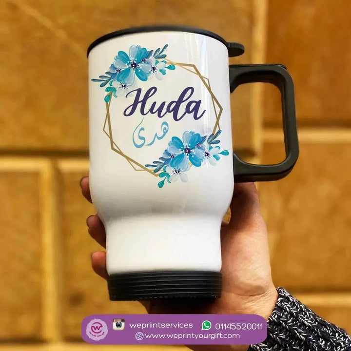 Travel Mug -Floral Names - WE PRINT