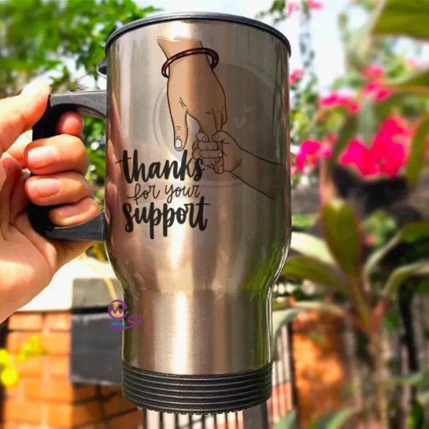 Travel Mug - Silver - Mother's Day-A - WE PRINT