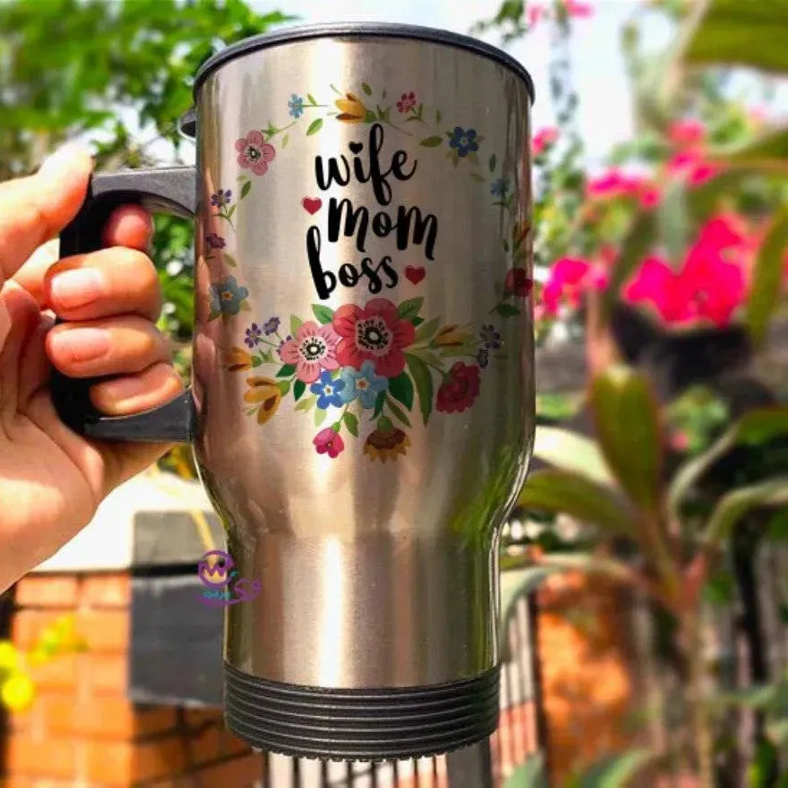 Travel Mug - Silver - Mother's Day-A - WE PRINT