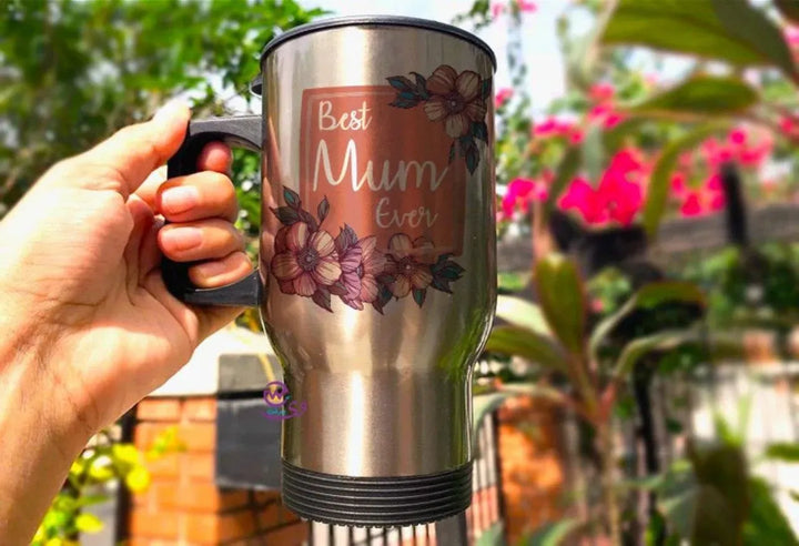 Travel Mug - Silver - Mother's Day-A - WE PRINT