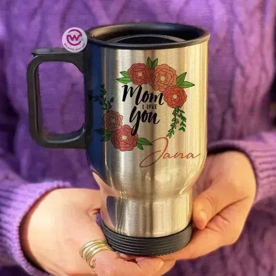 Travel Mug - Silver - Mother's Day - WE PRINT
