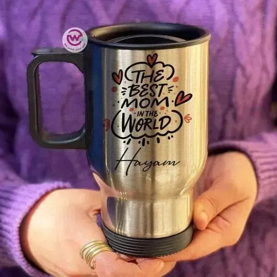 Travel Mug - Silver - Mother's Day - WE PRINT