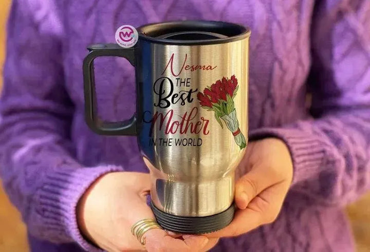 Travel Mug - Silver - Mother's Day - WE PRINT