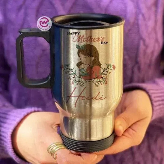 Travel Mug - Silver - Mother's Day - WE PRINT