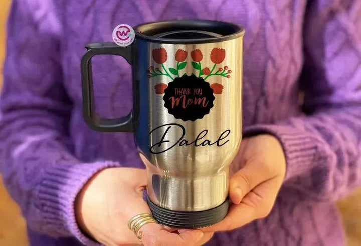 Travel Mug - Silver - Mother's Day - WE PRINT