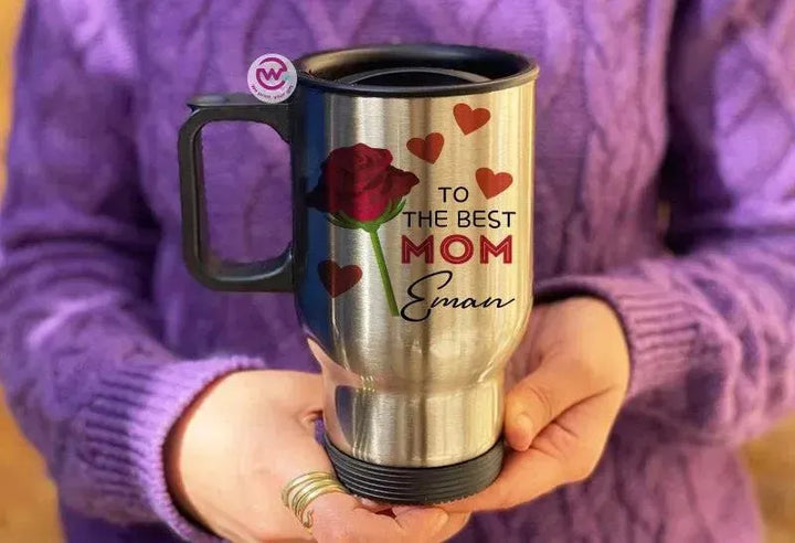 Travel Mug - Silver - Mother's Day - WE PRINT