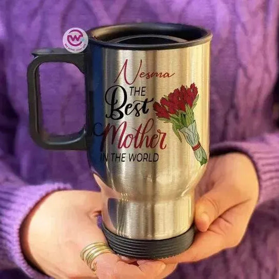 Travel Mug - Silver - Mother's Day - WE PRINT