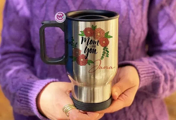 Travel Mug - Silver - Mother's Day - WE PRINT