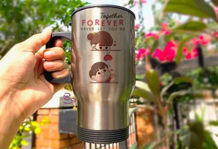 Travel Mug - Silver - Valentine's 1 - WE PRINT