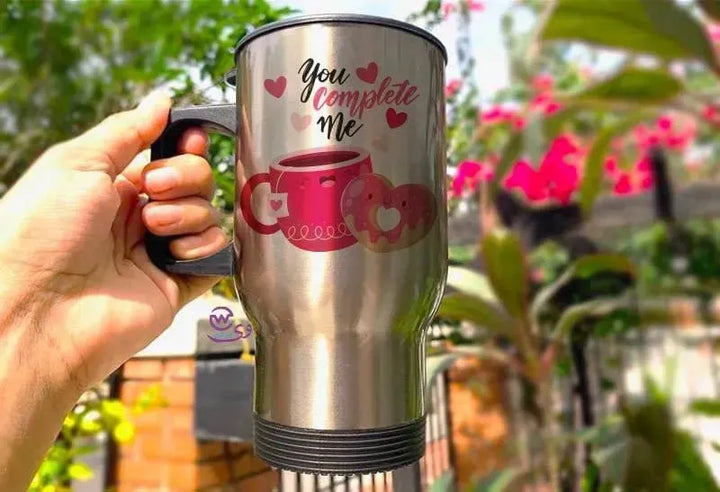 Travel Mug - Silver - Valentine's 1 - WE PRINT