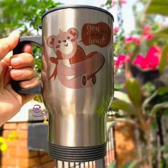 Travel Mug - Silver - Valentine's 1 - WE PRINT