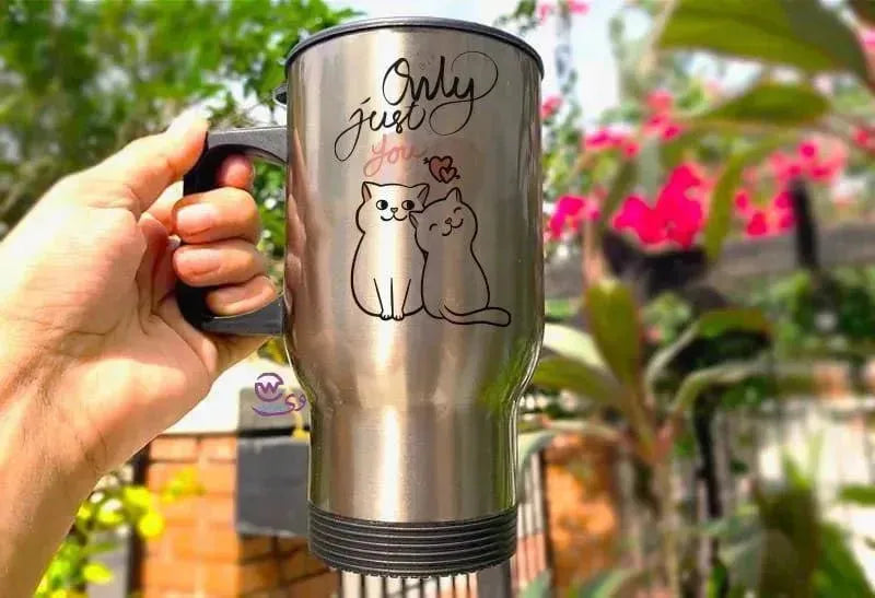 Travel Mug - Silver - Valentine's 1 - WE PRINT