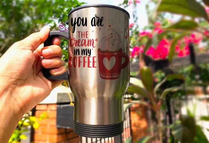 Travel Mug - Silver - Valentine's - WE PRINT