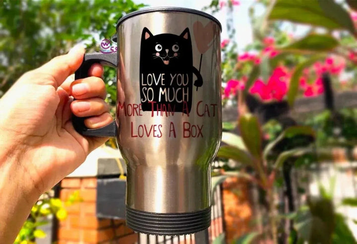 Travel Mug - Silver - Valentine's - WE PRINT