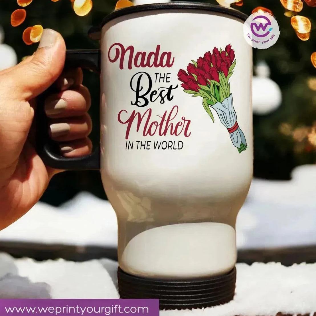 travel Mug -white -Mother's Day-A - WE PRINT