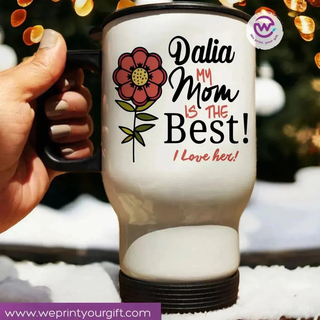 travel Mug -white -Mother's Day-A - WE PRINT