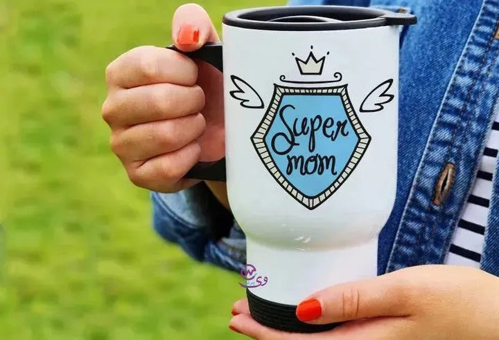 travel Mug -white -Mother's Day-B - WE PRINT