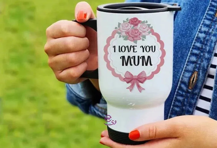 travel Mug -white -Mother's Day-B - WE PRINT