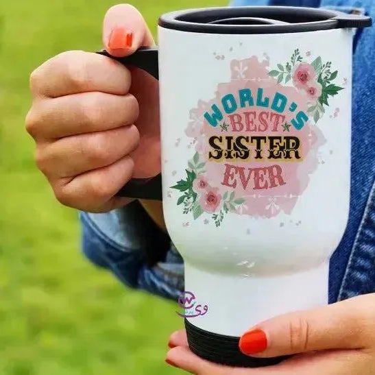 travel Mug -white -Mother's Day-B - WE PRINT