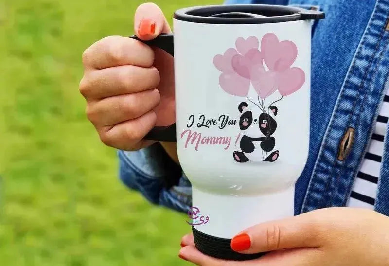 travel Mug -white -Mother's Day-B - WE PRINT