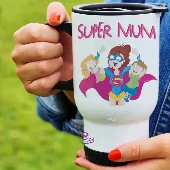 travel Mug -white -Mother's Day-B - WE PRINT