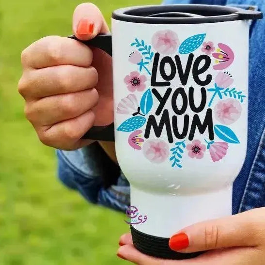 travel Mug -white -Mother's Day-B - WE PRINT