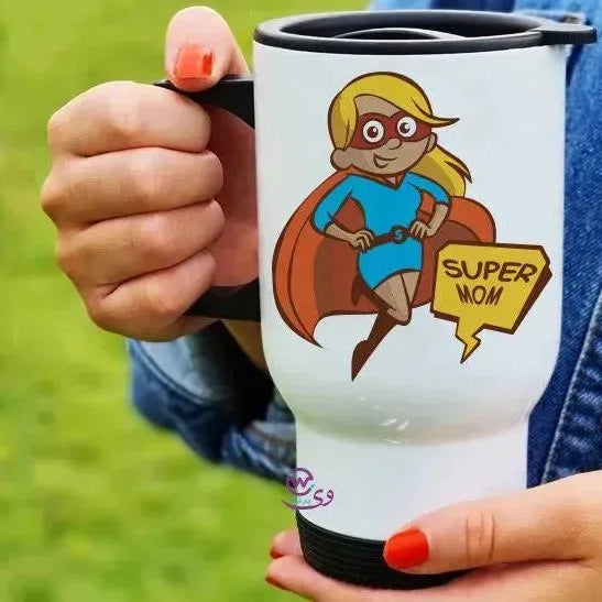 travel Mug -white -Mother's Day-B - WE PRINT