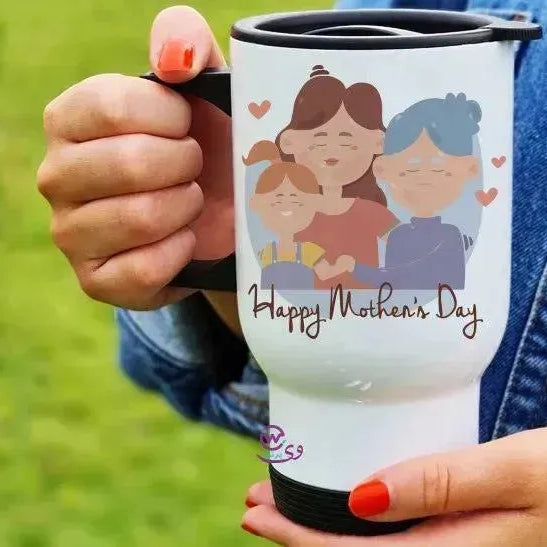 travel Mug -white -Mother's Day-B - WE PRINT