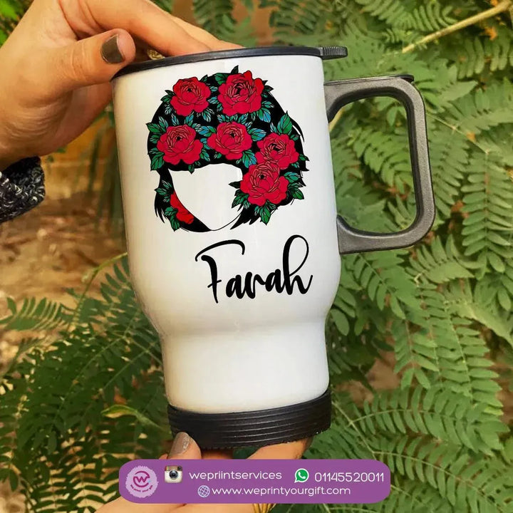 Travel Mug - White - Names - WE PRINT