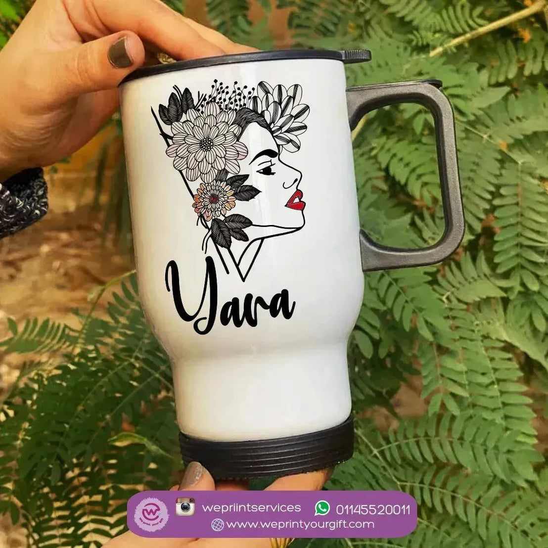 Travel Mug - White - Names - WE PRINT