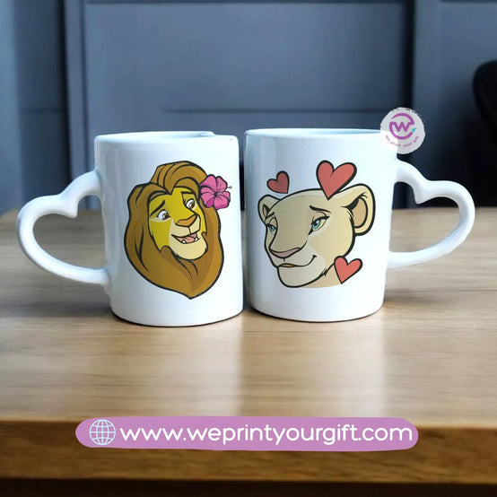 Twin Mug Set- Disney couples - WE PRINT