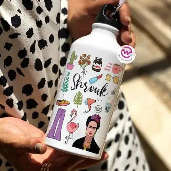 Water Bottle flask -Aluminium - Art - WE PRINT