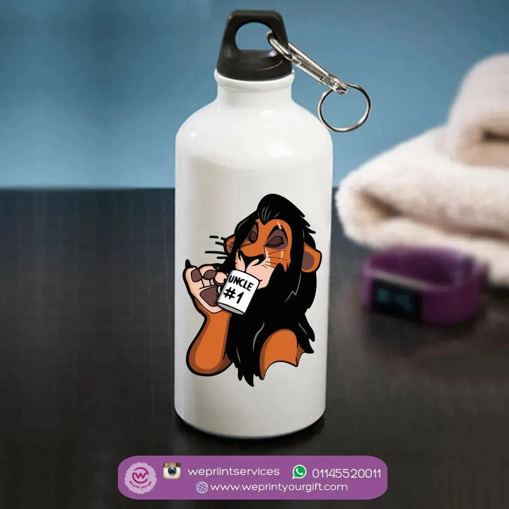 Water Bottle flask-Aluminium - Lion King - WE PRINT