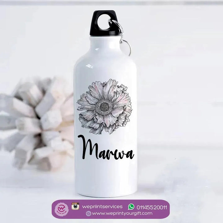 Water Bottle flask-Aluminium - Names-A - WE PRINT