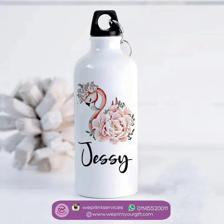 Water Bottle flask-Aluminium - Names-A - WE PRINT