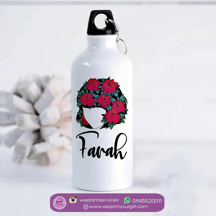 Water Bottle flask-Aluminium - Names-A - WE PRINT